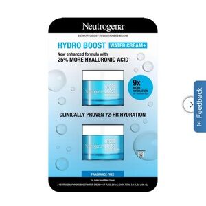 Neutrogena Hydro Boost Water Cream+ - Blue